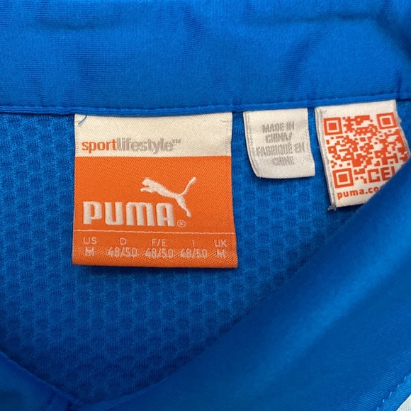 PUMA Golf Rickie Fowler Mens DOU SWING Graphic Stripe Polo Shirt - Picture 5 of 6